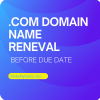 COM DOMAIN NAME RENEVAL (300 x 300 px)