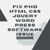 fix phd html css jquery word press software issue