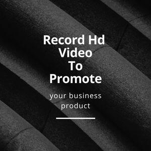 record hd vedio promote your business product (300 x 300 px)