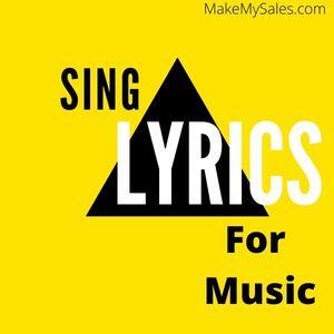 song lyrics for music (300 x 300 px)