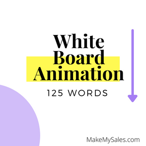 white board animation 125 words (300 x 300 px)